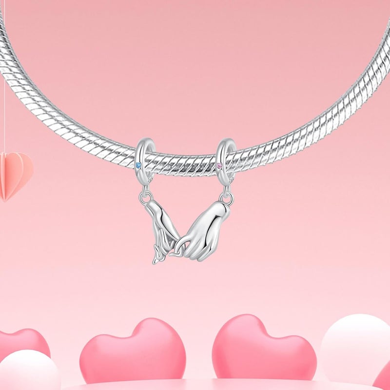 DATOUQI Queen Happy Birthday Hot Air Balloon Family Puppy Charm 925 Sterling Silver Charms for Bracelets and Necklaces Mother's Day Charms for Women - Image 2